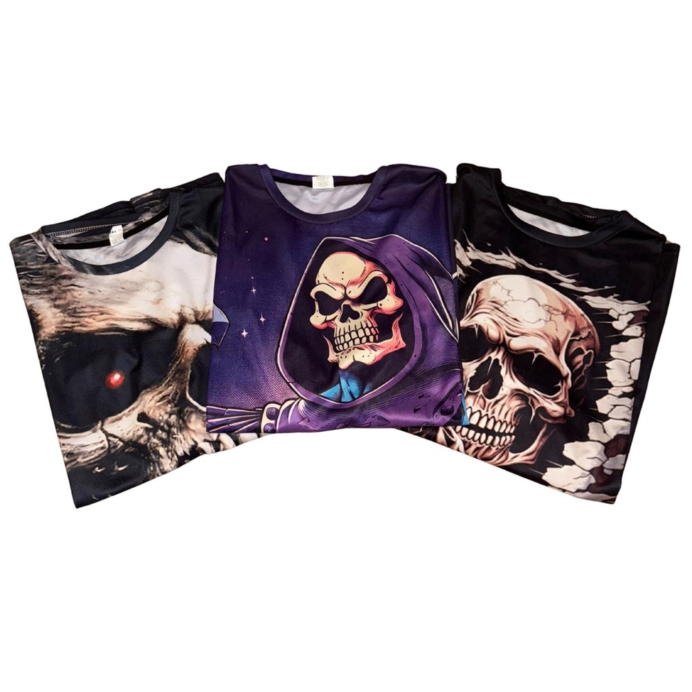 Graphic Skull T-Shirts Set